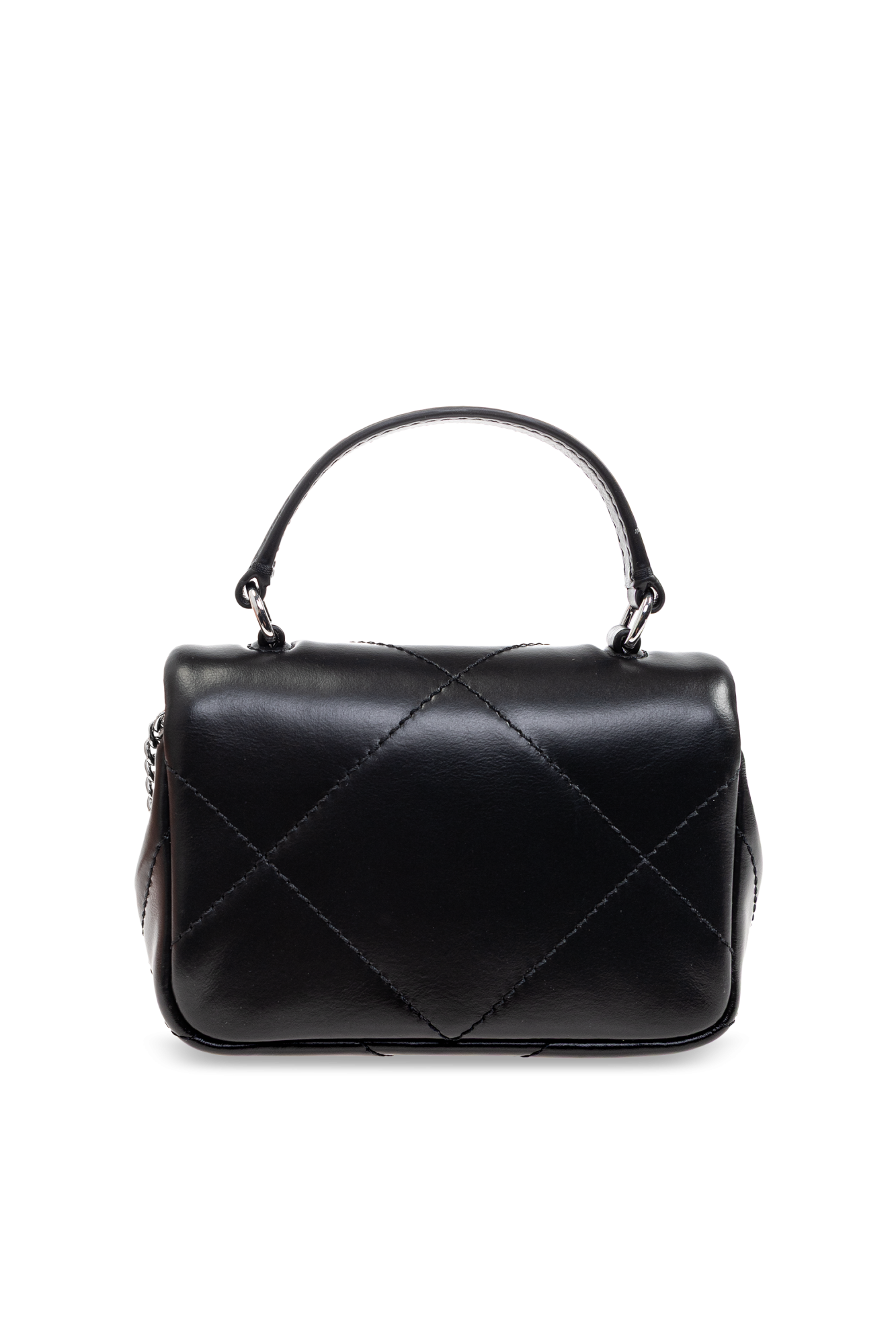 バッグ・カバンその他 TORY BURCH Woman Mini bag Black 143122 001 Tory Burch Mini Kira diamond-quilted Flap Bag | Black
